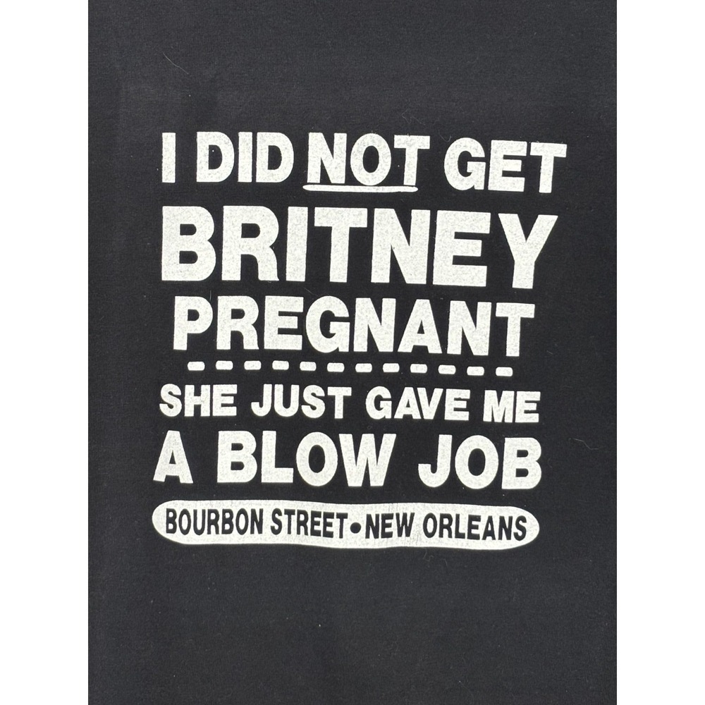 Bourbon Street New Orleans Justin Timberlake Britney Spears Shirt Mens Black  XL
